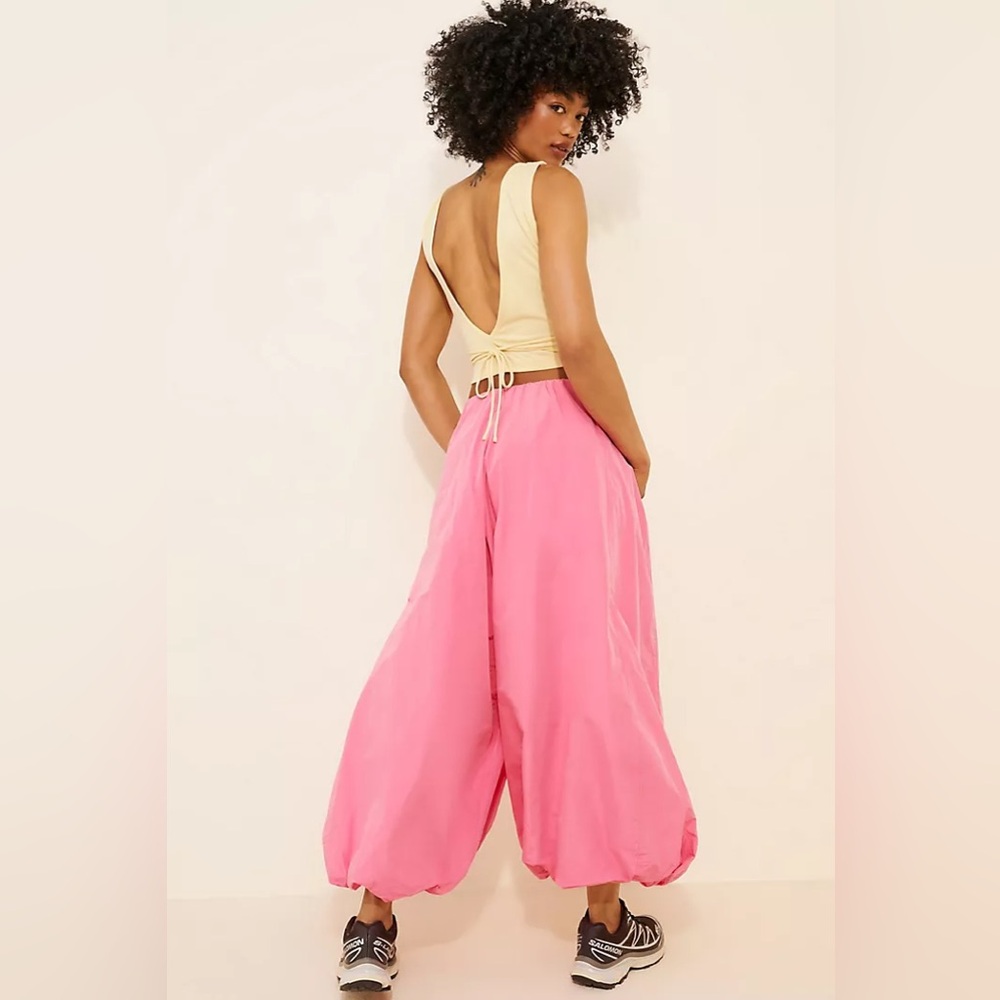 Maeve x Anthropologie Pink 90’s Bubble-Leg High-Rise Harem Pants sz M - Picture 4 of 9